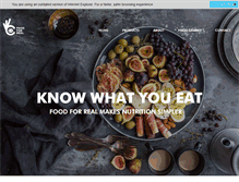 Tablet Screenshot of foodforreal.net